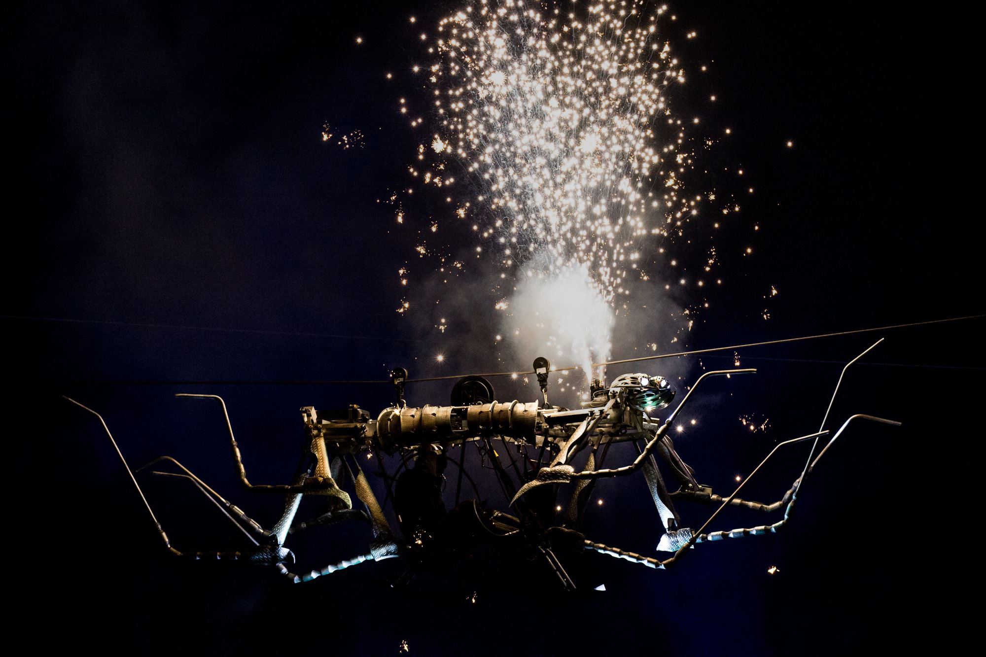 Arcadia's spectacular spiders crawling across the sky